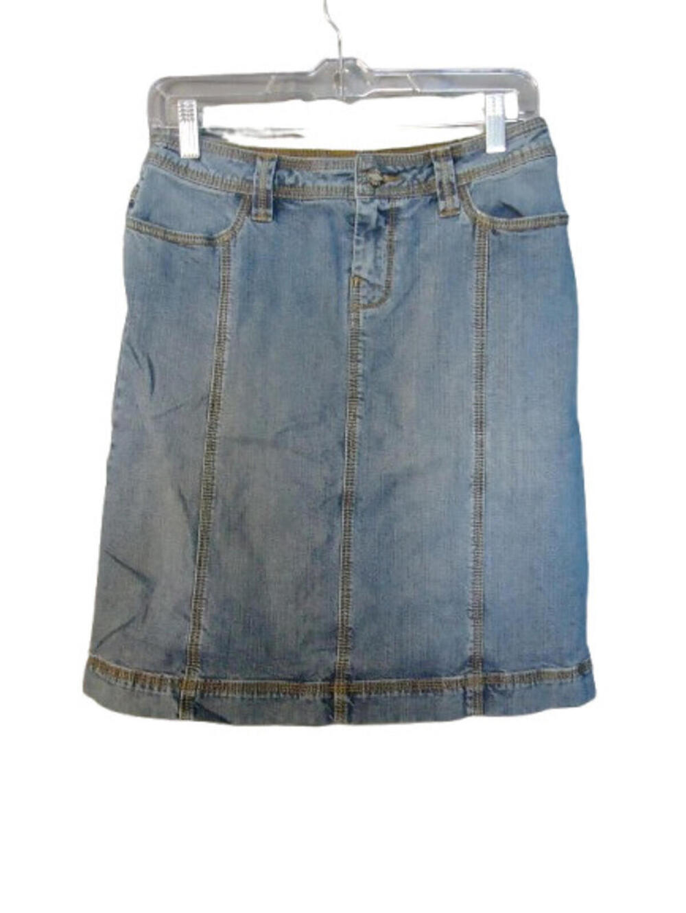 Cabi Denim Pencil Skirt Womens Size 2 Medium Wash rn#54007